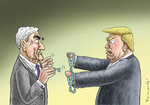 Cartoon: MUELLER VERHAFTET TRUMP (medium) by marian kamensky tagged obama,trump,präsidentenwahlen,usa,baba,vanga,republikaner,inauguration,demokraten,wikileaks,mueller,faschismus,obama,trump,präsidentenwahlen,usa,baba,vanga,republikaner,inauguration,demokraten,wikileaks,mueller,faschismus