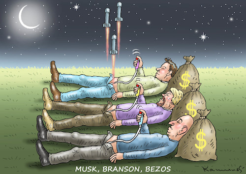 MUSK BRANSON BEZOS