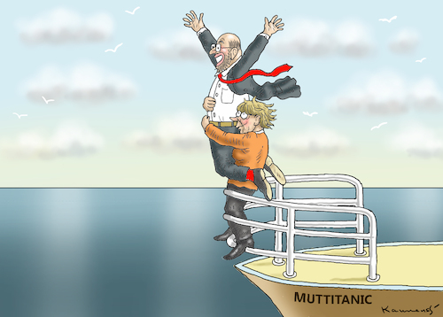 Cartoon: MUTTITANIC (medium) by marian kamensky tagged jamaika,gespräche,lindner,merkel,seehofer,özdemir,sondierungsgespräche,schulz,kenia,koalition,groko,jamaika,gespräche,lindner,merkel,seehofer,özdemir,sondierungsgespräche,schulz,kenia,koalition,groko