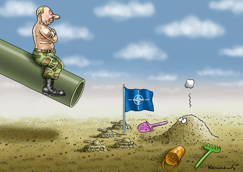 Cartoon: NATO OFFENSIVE (medium) by marian kamensky tagged nato,offensive,nato,offensive
