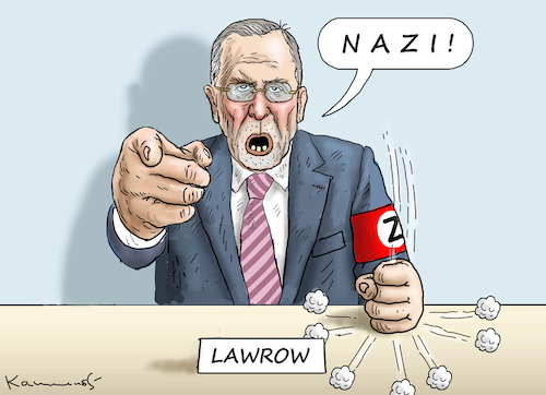 Cartoon: NAZI LAWROW (medium) by marian kamensky tagged putins,bescherung,ukraine,provokation,swift,nato,osterweiterung,putins,bescherung,ukraine,provokation,swift,nato,osterweiterung