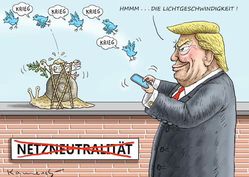 Cartoon: NETZNEUTRALITÄT (medium) by marian kamensky tagged obama,trump,präsidentenwahlen,usa,baba,vanga,republikaner,inauguration,demokraten,netzneutralität,wikileaks,faschismus,obama,trump,präsidentenwahlen,usa,baba,vanga,republikaner,inauguration,demokraten,netzneutralität,wikileaks,faschismus