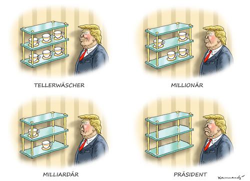 Cartoon: NICHT ALLE TASSEN IM SCHRANK (medium) by marian kamensky tagged obama,trump,präsidentenwahlen,usa,baba,vanga,republikaner,inauguration,demokraten,wikileaks,faschismus,obama,trump,präsidentenwahlen,usa,baba,vanga,republikaner,inauguration,demokraten,wikileaks,faschismus