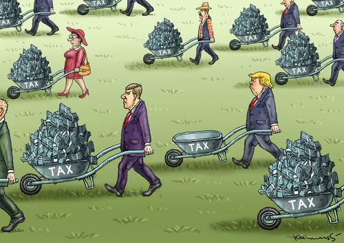 Cartoon: NO TAX TRUMP (medium) by marian kamensky tagged obama,trump,präsidentenwahlen,usa,baba,vanga,republikaner,demokraten,faschismus,obama,trump,präsidentenwahlen,usa,baba,vanga,republikaner,demokraten,faschismus