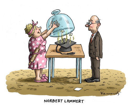 Cartoon: Norbert Lammert (medium) by marian kamensky tagged norbert,lammert,doktortitel,plagiatsvorwurf,norbert,lammert,doktortitel,plagiatsvorwurf