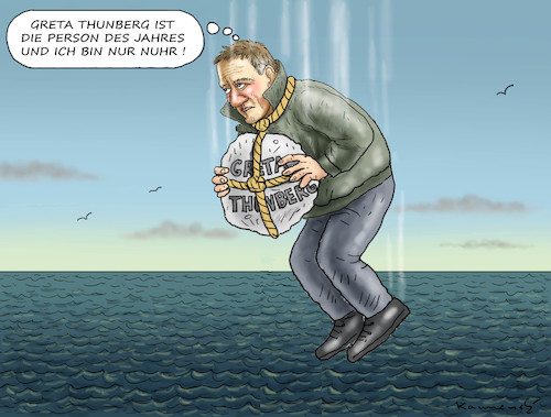 Cartoon: NUHR HAT NUR EIN PROBLEM (medium) by marian kamensky tagged klimaschutzgipfel,new,york,merkel,akk,greta,thunberg,funklöcher,cdu,spd,groko,klimaschutzgipfel,new,york,merkel,akk,greta,thunberg,funklöcher,cdu,spd,groko