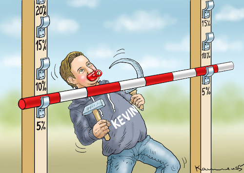 Cartoon: NUR MIT KEVIN MACHBAR ! (medium) by marian kamensky tagged klimaschutzgipfel,new,york,merkel,akk,greta,thunberg,cdu,spd,groko,alternativer,nobelpreis,klimaschutzgipfel,new,york,merkel,akk,greta,thunberg,cdu,spd,groko,alternativer,nobelpreis