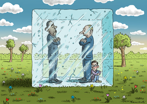 Cartoon: Obama Putin kalter Krieg (medium) by marian kamensky tagged snowden,nsa,geheimdienste,russland,putin,verrat,equador,asyl,usa,eu,lauschangriff,in,deutschland,nord,korea,kim,jong,un,prism,tempora,obama,kalter,krieg,snowden,nsa,geheimdienste,russland,putin,verrat,equador,asyl,usa,eu,lauschangriff,in,deutschland,nord,korea,kim,jong,un,prism,tempora,obama,kalter,krieg