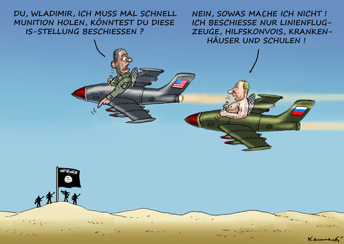 OBAMA UND PUTIN IN ALEPPO OBAMA UND PUTIN IN ALEPPO
