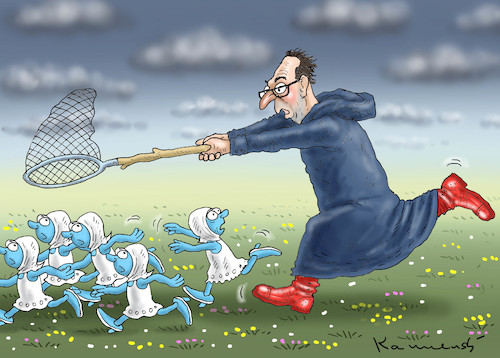 Cartoon: ÖSTERREICHISCHER FRÜHLING (medium) by marian kamensky tagged kkk,monarchie,babis,strache,kurz,orban,kopftuchverbot,populismus,kazsynski,kkk,monarchie,babis,strache,kurz,orban,kopftuchverbot,populismus,kazsynski