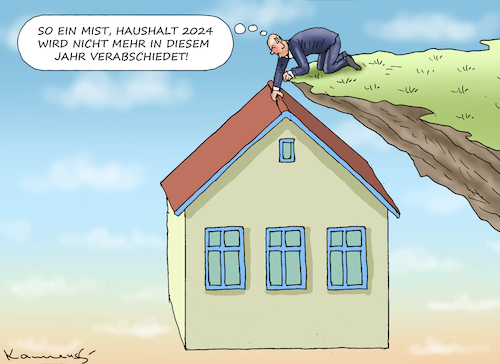 Cartoon: OLAFS HAUSHALT 2024 (medium) by marian kamensky tagged olafs,haushalt,2024,olafs,haushalt,2024