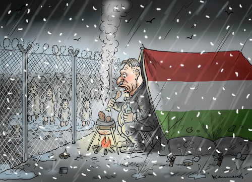 ORBAN AN DER SERBISCHEN GRENZE ORBAN AN DER SERBISCHEN GRENZE