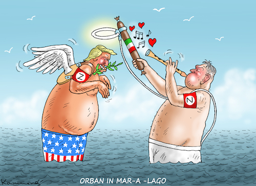 ORBAN IN MAR-A-LAGO ORBAN IN MAR-A-LAGO