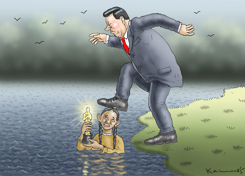 Cartoon: Oscar-Gewinnerin Chloe Zhao (medium) by marian kamensky tagged oscar,gewinnerin,chloe,zhao,oscar,gewinnerin,chloe,zhao