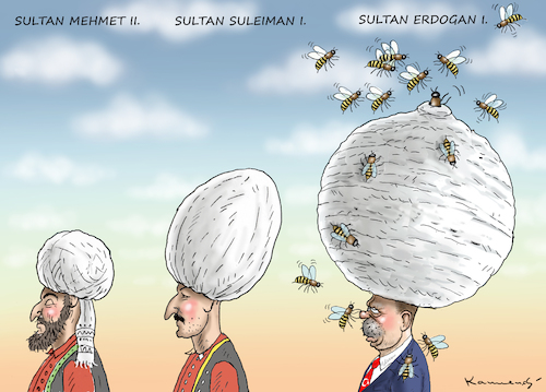 Cartoon: OSMANISCHE SULTANE (medium) by marian kamensky tagged erdogans,operation,olivenzweig,syrien,kurden,erdogans,operation,olivenzweig,syrien,kurden