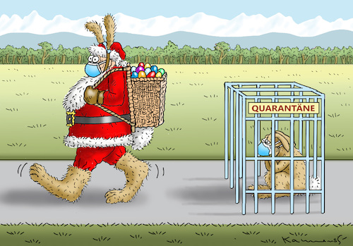 Cartoon: OSTER-ERSATZMANN (medium) by marian kamensky tagged biontech,pfizer,impfung,corona,rosenmontag,eu,english,lockdown,ostern,ursula,von,der,leyen,biontech,pfizer,impfung,corona,rosenmontag,eu,english,lockdown,ostern,ursula,von,der,leyen