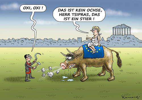 Cartoon: OXIT (medium) by marian kamensky tagged alexis,tsipras,griechenland,rettungsschirm,eu,referendum,griechowestern,alexis,tsipras,griechenland,rettungsschirm,eu,referendum,griechowestern