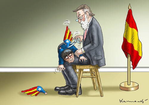 Cartoon: PAPA RAJOY UND PUIGDEMONT (medium) by marian kamensky tagged rajoy,und,carles,puigdemont,katalonien,referendum,abspaltung,rajoy,und,carles,puigdemont,katalonien,referendum,abspaltung