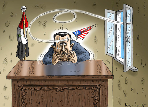 Papiertigerangriff auf Assad Papiertigerangriff auf Assad