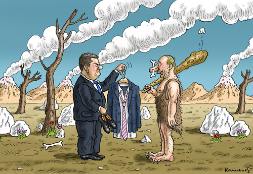 Cartoon: Poroschenko trifft Putin (medium) by marian kamensky tagged vitali,klitsccko,ukraine,janukowitsch,demokratie,gewalt,bürgerkrieg,timoschenko,helmut,schmidt,poroschenko,putinversteher,donezk,vitali,klitsccko,ukraine,janukowitsch,demokratie,gewalt,bürgerkrieg,timoschenko,helmut,schmidt,poroschenko,putinversteher,donezk