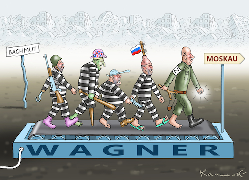 Cartoon: PRIGOSCHIN WILL NACH HAUSE (medium) by marian kamensky tagged prigoschin,will,nach,hause,wagner,prigoschin,will,nach,hause,wagner