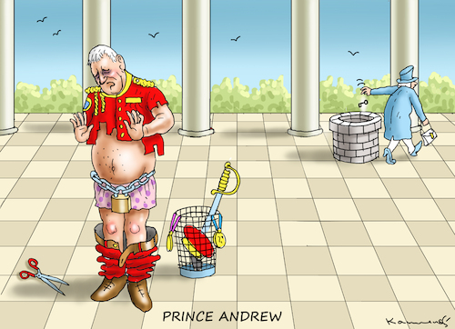 Cartoon: PRINCE ANDREW (medium) by marian kamensky tagged prince,andrew,prince,andrew