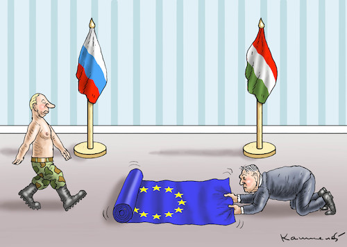 Cartoon: PUTIN BESUCHT ORBAN (medium) by marian kamensky tagged kkk,monarchie,babis,strache,kurz,orban,kopftuchverbot,populismus,kazsynski,ungarn,pressefreiheit,juncker,soros,kaczinski,ibiza,putin,kkk,monarchie,babis,strache,kurz,orban,kopftuchverbot,populismus,kazsynski,ungarn,pressefreiheit,juncker,soros,kaczinski,ibiza,putin