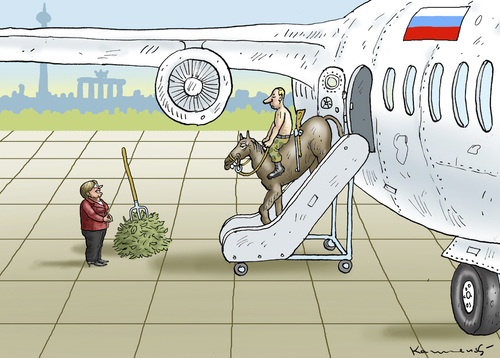 Cartoon: PUTIN IN BERLIN (medium) by marian kamensky tagged putinversteher,steinmeier,gabriel,merkel,putin,krimm,putinversteher,steinmeier,gabriel,merkel,putin,krimm