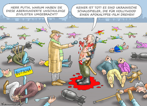PUTIN IN BUTSCHA PUTIN IN BUTSCHA