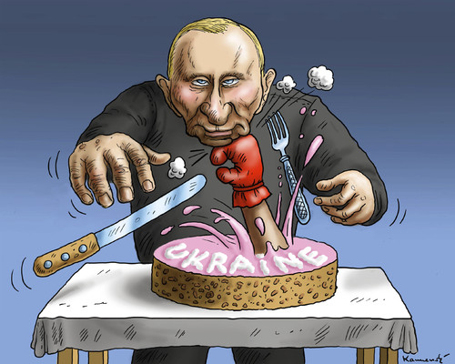 Cartoon: Putin Klitschko (medium) by marian kamensky tagged klitschko,putin,ukraine,klitschko,putin,ukraine