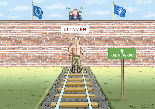 Cartoon: PUTIN RATLOS MIT KALININGRAD (medium) by marian kamensky tagged putin,ratlos,mit,kaliningrad,putin,ratlos,mit,kaliningrad