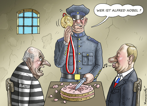 Putins Nobelpreis für Blatter Putins Nobelpreis für Blatter