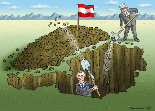 Cartoon: QWAHLEN IN ÖSTERREICH (medium) by marian kamensky tagged norbert,hofer,van,der,bellen,fpö,österreichische,präsidentenwahlen,norbert,hofer,van,der,bellen,fpö,österreichische,präsidentenwahlen