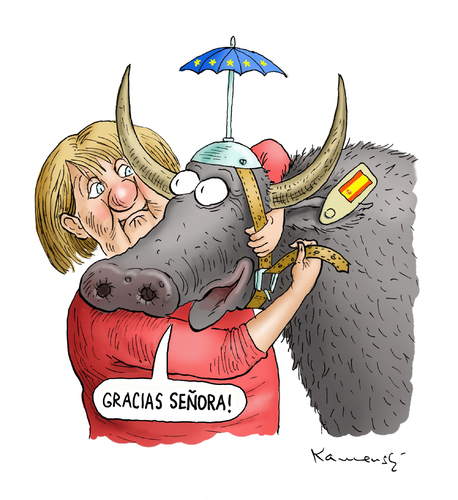 Cartoon: Rettungsschirm (medium) by marian kamensky tagged eurokride,euroschirm,merkel,banken,spanien,spanien,banken,merkel,euroschirm