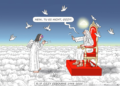 Cartoon: R.I.P. OZZY OSBORNE (medium) by marian kamensky tagged ozzy,osborne,black,sabbat,ozzy,osborne,black,sabbat