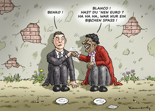 Cartoon: Roberto Benko Blanco (medium) by marian kamensky tagged karstadt,roberto,blanco,benko,karstadt,roberto,blanco,benko