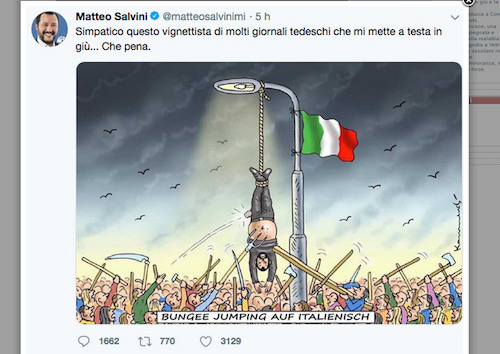 SALVINI IST AUF MICH SAUER