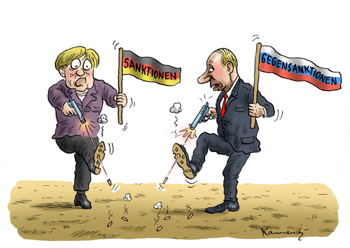 Cartoon: Sanktionenkrieg (medium) by marian kamensky tagged vitali,klitsccko,ukraine,janukowitsch,demokratie,gewalt,bürgerkrieg,timoschenko,vitali,klitsccko,ukraine,janukowitsch,demokratie,gewalt,bürgerkrieg,timoschenko