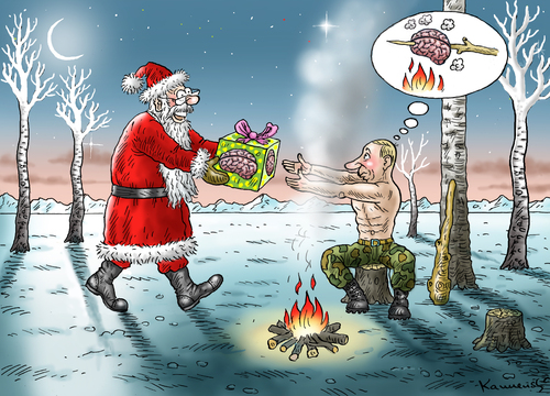 Cartoon: Santa bei Putin (medium) by marian kamensky tagged vitali,klitsccko,ukraine,janukowitsch,demokratie,gewalt,bürgerkrieg,timoschenko,helmut,schmidt,putinversteher,flugzeugunglück,flugzeugabschuss,santa,claus,weihnachten,putin,donezk,vitali,klitsccko,ukraine,janukowitsch,demokratie,gewalt,bürgerkrieg,timoschenko,helmut,schmidt,putinversteher,flugzeugunglück,flugzeugabschuss,santa,claus,weihnachten,putin,donezk