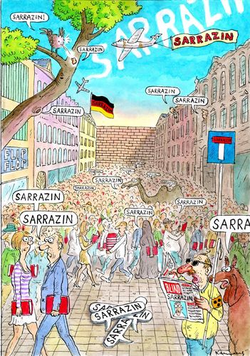 Cartoon: Sarrazinboom (medium) by marian kamensky tagged humor
