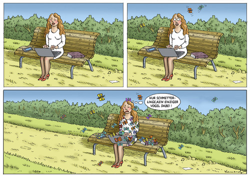 Cartoon: Schmetterlinge (medium) by marian kamensky tagged phantasie,verlangen,erotik,frühling,frühling,erotik,sex,verlangen,phantasie