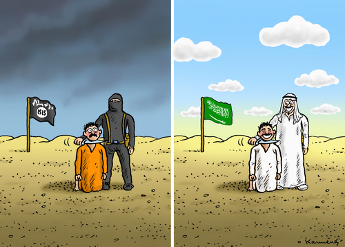 Cartoon: SCHÖNER STERBEN (medium) by marian kamensky tagged irak,isis,al,baghdadi,kaida,terrorismus,assad,obama,usa,eu,putin,boko,haram,ramadan,tunesien,pamyra,schlepper,saudi,arabien,bundeswehr,irak,isis,al,baghdadi,kaida,terrorismus,assad,obama,usa,eu,putin,boko,haram,ramadan,tunesien,pamyra,schlepper,saudi,arabien,bundeswehr