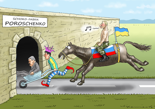 Cartoon: SCHOKOKÖNIG DER UKRAINE (medium) by marian kamensky tagged venezuela,maduro,trump,putin,revolution,oil,industry,socialism,selensky,poroschenko,wahlen,in,der,ukraine,venezuela,maduro,trump,putin,revolution,oil,industry,socialism,selensky,poroschenko,wahlen,in,der,ukraine