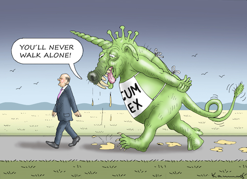 Cartoon: SCHOLZ HAT GESELSCHAFT (medium) by marian kamensky tagged scholz,hat,geselschaft,scholz,hat,geselschaft