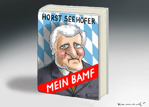 Cartoon: SCHRIFTSTELLER HORST (medium) by marian kamensky tagged horst,seehofer,bamf,flüchtlinge,asyl,horst,seehofer,bamf,flüchtlinge,asyl