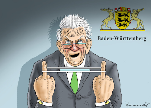 Cartoon: SCHWABENREBELL KRETSCHMANN (medium) by marian kamensky tagged coronavirus,epidemie,gesundheit,panik,stillegung,trump,pandemie,coronavirus,epidemie,gesundheit,panik,stillegung,trump,pandemie