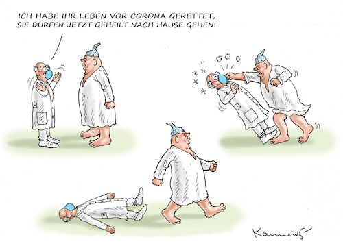 Cartoon: SCHWURBLER SCHLÄGT ZU (medium) by marian kamensky tagged curevac,testzentren,corona,impfung,pandemie,booster,impfpflicht,curevac,testzentren,corona,impfung,pandemie,booster,impfpflicht