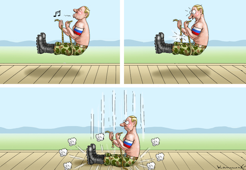 Cartoon: SELBSTHEBER PUTIN (medium) by marian kamensky tagged putins,bescherung,ukraine,provokation,baerbock,lawrow,nato,osterweiterung,putins,bescherung,ukraine,provokation,baerbock,lawrow,nato,osterweiterung