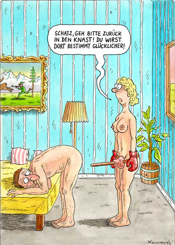 Cartoon: Sexglück (medium) by marian kamensky tagged sexglück,sexpraktiken,ehekrise,familie,ehekrise,familie,liebe,partnerschaft,beziehung,ehe