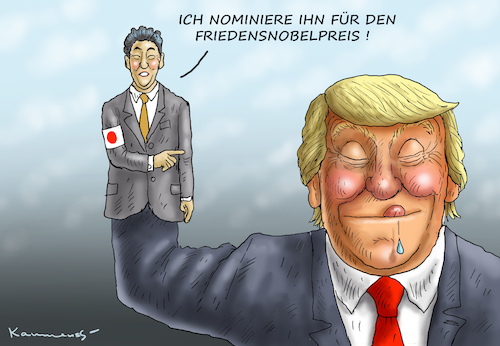 Cartoon: SHINZO ABE DREHT DURCH (medium) by marian kamensky tagged venezuela,maduro,trump,putin,revolution,oil,industry,socialism,venezuela,maduro,trump,putin,revolution,oil,industry,socialism